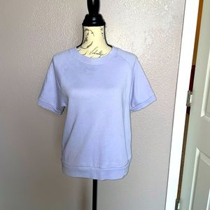 FOREVER21 Lavender colored short sleeved sweatshirt